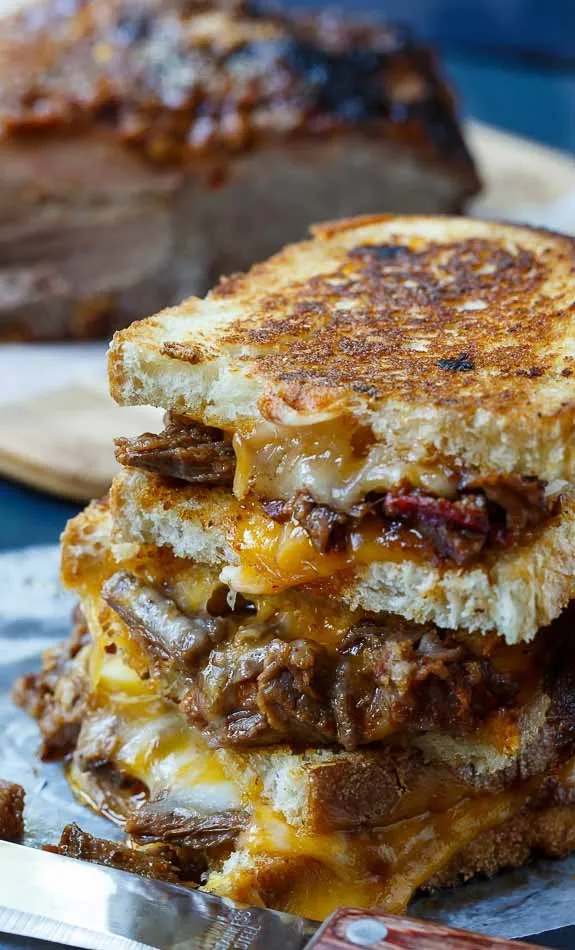 Brisket grilled cheese