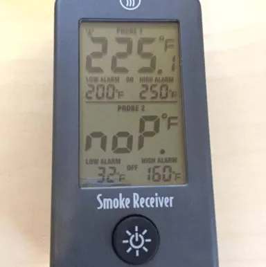 Smoke receiver unit LCD screen