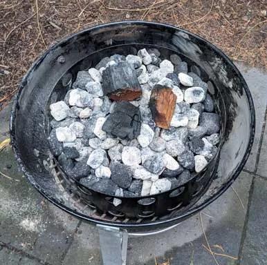 Smoke ring on the weber smokey mountain