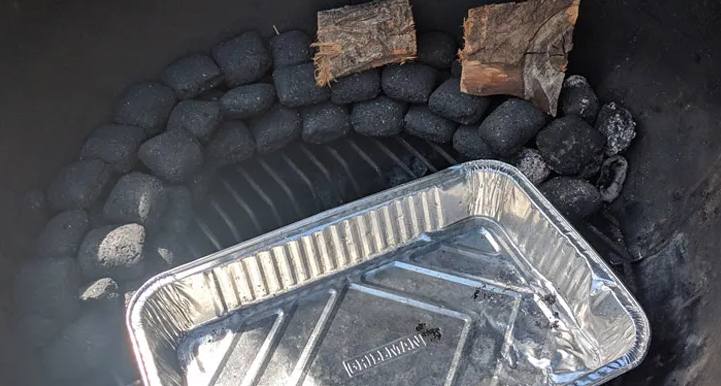 Charcoal Briquettes Around The Inside Of Your Smoker