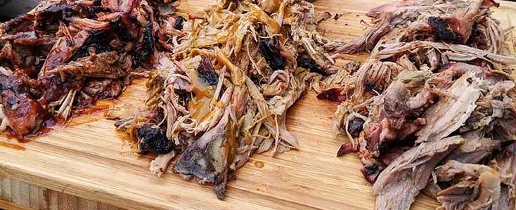 cooked pulled pork