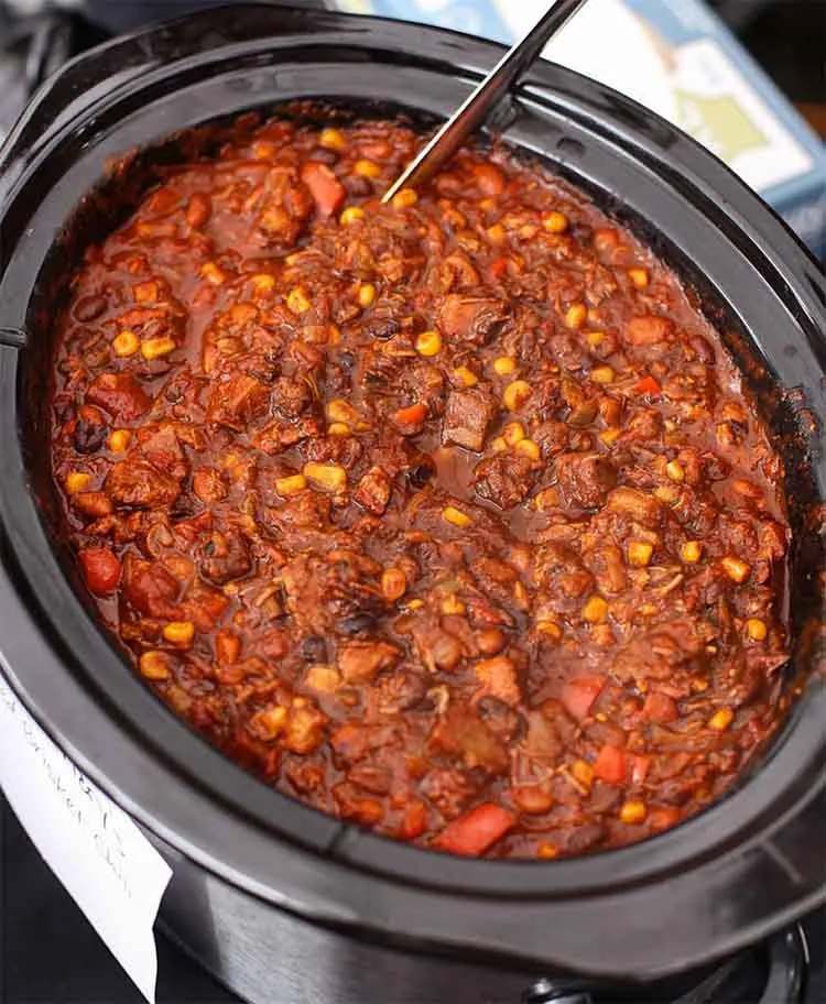 leftover smoked beef brisket chili