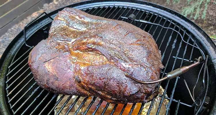 Thermometer Setup For Smoking A Pork Butt